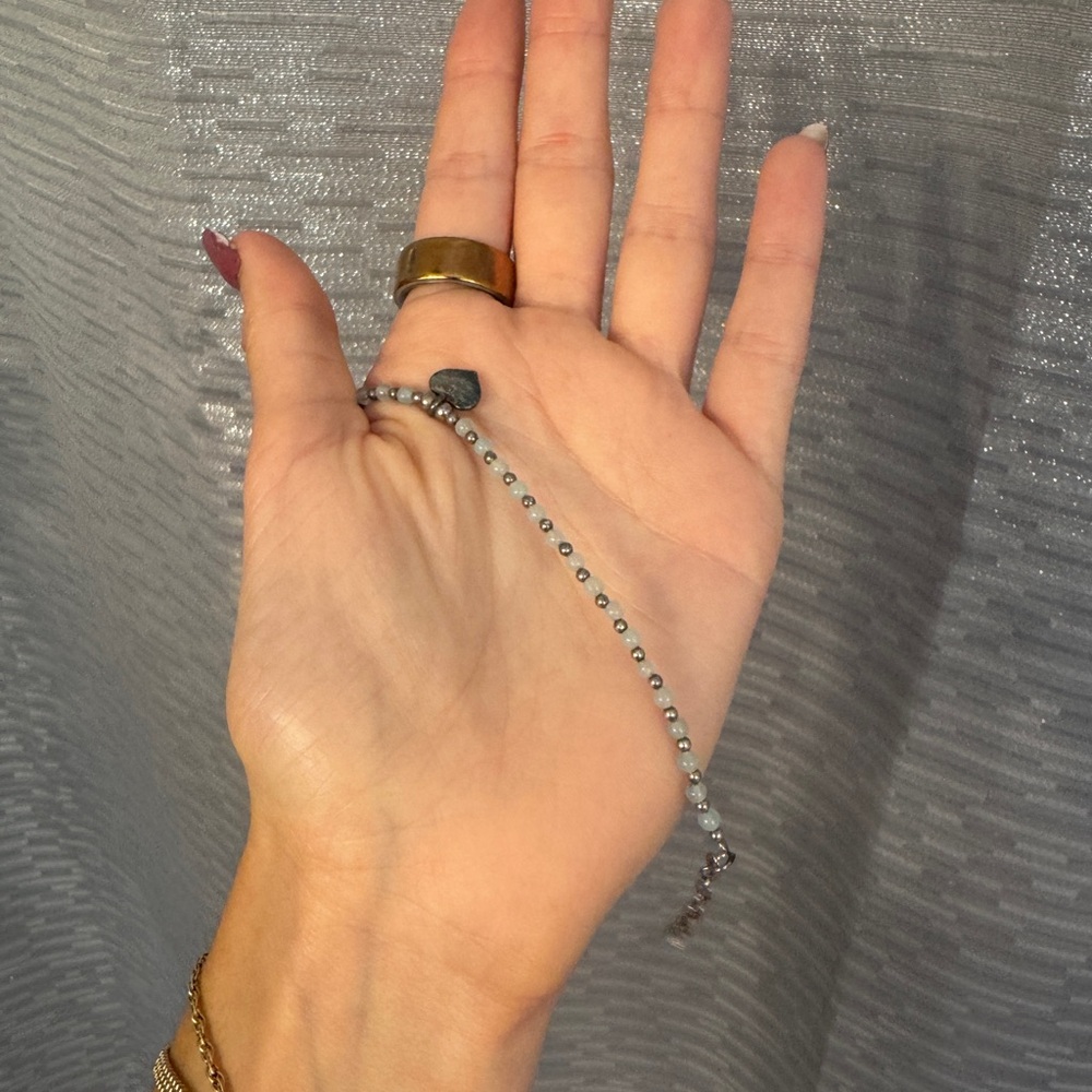 Elegant Silver Beaded Bracelet